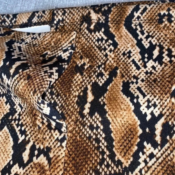 Thalia Sodi snake print high waisted midi pencil skirt Sz M New - Picture 14 of 16